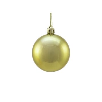 Boule de Noël MELANIA, 6 pièces, or métallique, Ø6cm