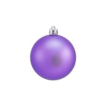 Boule de Noël REMONDA, 6 pièces, violet mat, Ø7cm