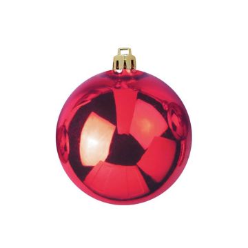 Boule de Noël CANELA, rouge brillant, Ø20cm