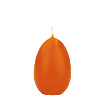 Bougie œuf de Pâques LEONITA, orange, 9cm, 6cm, 16h - Made in Germany