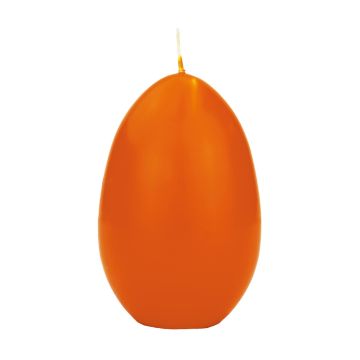 Bougie œuf de Pâques LEONITA, orange, 12cm, 8cm, 40h - Made in Germany