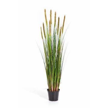 Graminée artificielle FREDERIK avec panicules, vert-jaune, 120cm