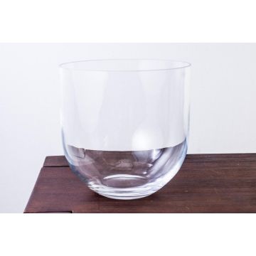 Vase / Verre à bougie rond EMMA, transparent, 23cm, Ø 23cm