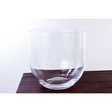 Vase / Verre à bougie rond EMMA, transparent, 27cm, Ø 27cm