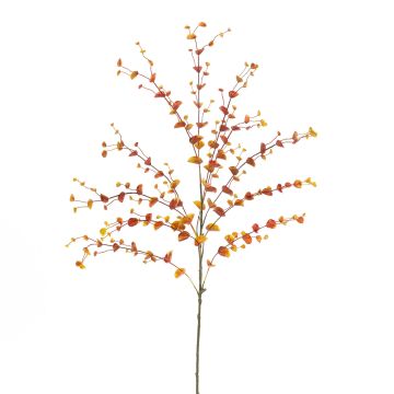 Branche décorative d'eucalyptus JONKO, orange, 110cm