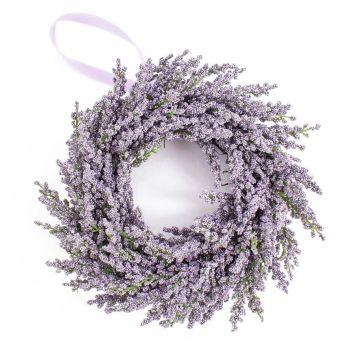 Couronne décorative de lavande YLVIE, violet, Ø25cm
