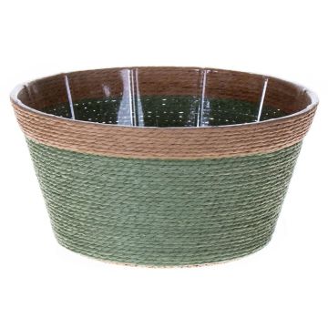 Corbeille à fleurs NERIONKO, vert-beige, 10cm, Ø19cm Corbeille à fleurs NERIONKO, vert-beige, 10cm, Ø19cm