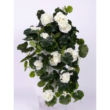 Géranium artificiel à planter ANTON, blanc, 65cm, Ø5-8cm