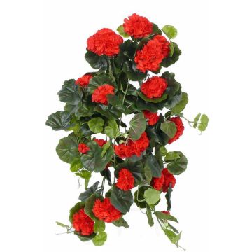 Géranium artificiel à planter ANTON, rouge, 65cm, Ø5-8cm