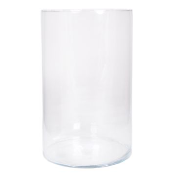 Vase en verre cylindrique SANYA OCEAN, transparent, 30cm, Ø19cm