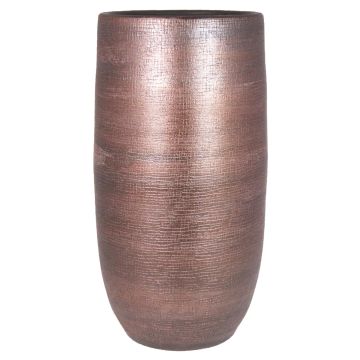 Vase en céramique AGAPE avec veinure, cuivre, 50cm, Ø24,5cm