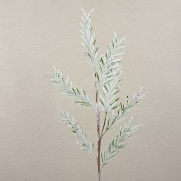 Fausse branche de cyprès ZHARANTE, enneigée, vert, 75cm
