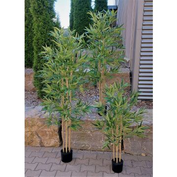 Arbre artificiel Bambou SEUMAS, troncs naturels, 120cm