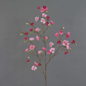 Branche de fleurs de pommier décorative SADAKA avec des fleurs, fuchsia-rose, 100cm