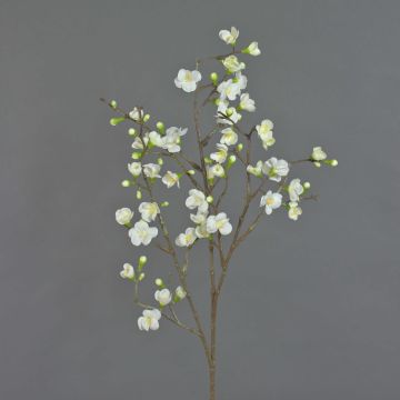 Branche de fleurs de pommier décorative SADAKA avec des fleurs, crème, 100cm