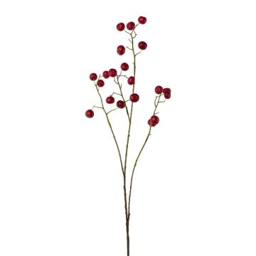 Branche décorative Pommier d'ornement GRULNE avec des fruits, rouge, 95cm