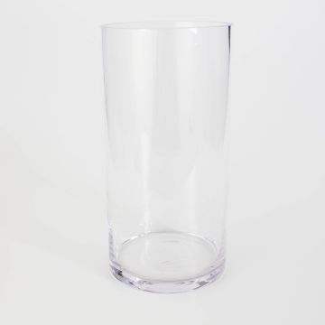 Vase cylindrique / Photophore en verre SANSA EARTH, transparent, 25cm, Ø15cm