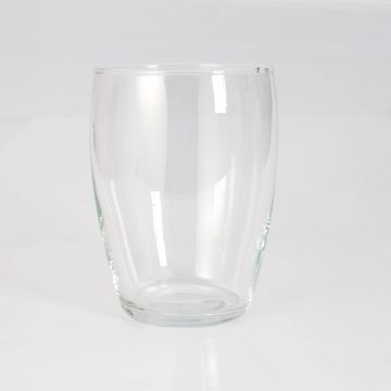Photophore / Vase en verre HENRY, transparent, 19cm, Ø13,5cm