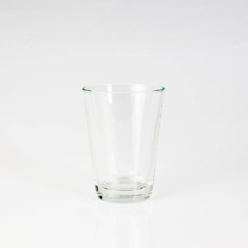 Mini Vase / Photophore ALEX, en verre, transparent, 11cm, Ø 8cm