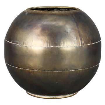 Pot de fleurs PERSEUS, métal, bronze, 23,5cm, Ø27cm