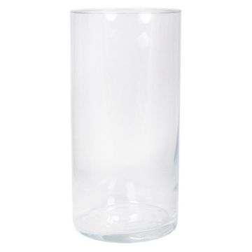 Vase en verre cylindrique SANYA OCEAN, transparent, 40cm, Ø19cm