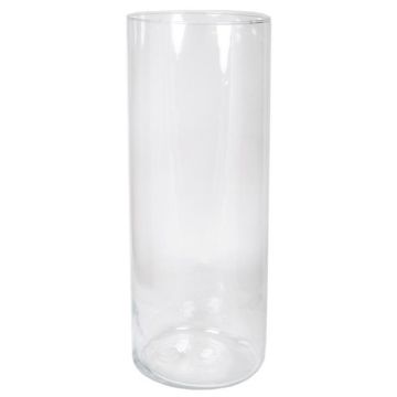 Vase en verre cylindrique SANYA OCEAN, transparent, 50cm, Ø19cm