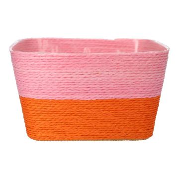 Corbeille à fleurs NERIONKO DUO, rose-orange, 17,5x17,5x10cm Corbeille à fleurs NERIONKO DUO, rose-orange, 17,5x17,5x10cm