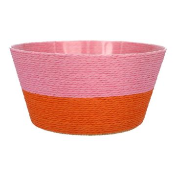 Corbeille à fleurs NERIONKO DUO, rose-orange, 10cm, Ø19cm Corbeille à fleurs NERIONKO DUO, rose-orange, 10cm, Ø19cm