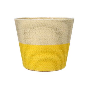 Corbeille à fleurs NERIONKO DUO, beige-jaune, 13cm, Ø15,5cm Corbeille à fleurs NERIONKO DUO, beige-jaune, 13cm, Ø15,5cm