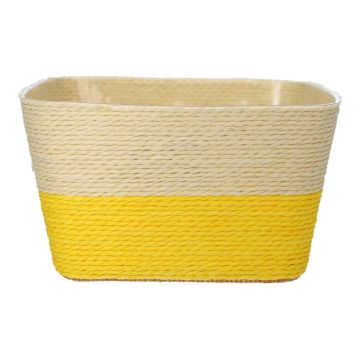Corbeille à fleurs NERIONKO DUO, beige-jaune, 17,5x17,5x10cm Corbeille à fleurs NERIONKO DUO, beige-jaune, 17,5x17,5x10cm