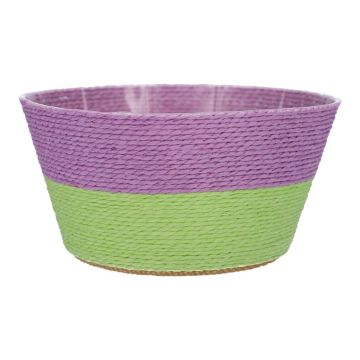 Corbeille à fleurs NERIONKO DUO, violet-vert, 10cm, Ø19cm Corbeille à fleurs NERIONKO DUO, violet-vert, 10cm, Ø19cm