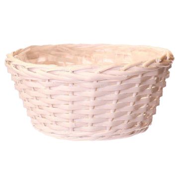 Corbeille à plantes NAZARIO, blanc, 13cm, Ø26cm Corbeille à plantes NAZARIO, blanc, 13cm, Ø26cm