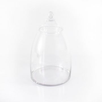 Grande Bonbonnière / Bocal en verre avec son couvercle, MIRA, transparent, 38,5cm, Ø13cm