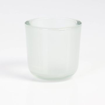 Bougeoir / Photophore en verre NICK, mat-transparent, 8cm, Ø8cm