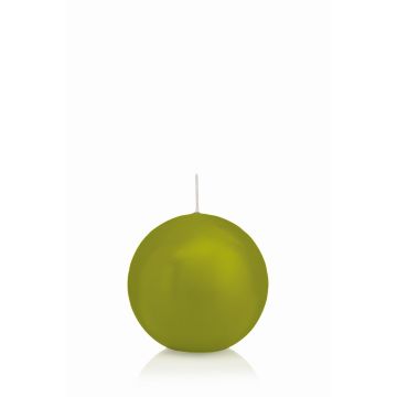 Bougie ronde MAEVA, vert, Ø7cm, 16h - Made in Germany