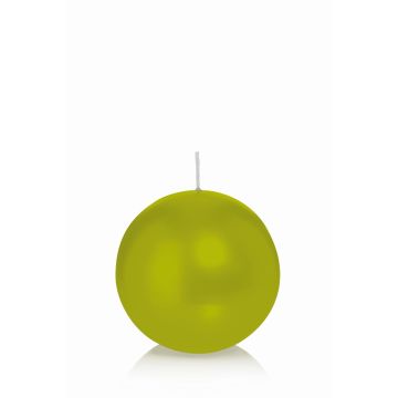 Bougie ronde MAEVA, vert, Ø8cm, 25h - Made in Germany