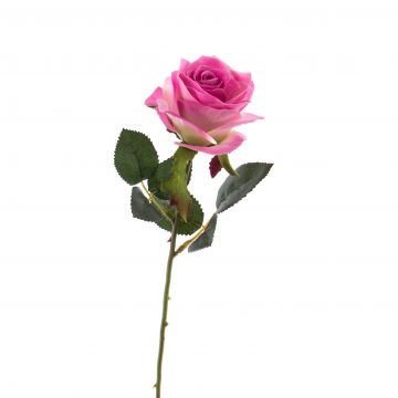 Fleur artificielle Rose SIMONY, rose-rose, 45cm, Ø8cm