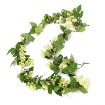 Guirlande de houblon décorative KRATEOS, en fleurs, vert, 200cm