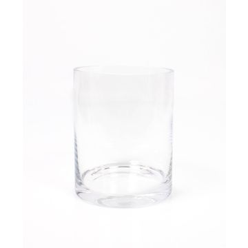 Vase cylindrique / Photophore en verre SANSA EARTH, transparent, 15cm, Ø12cm