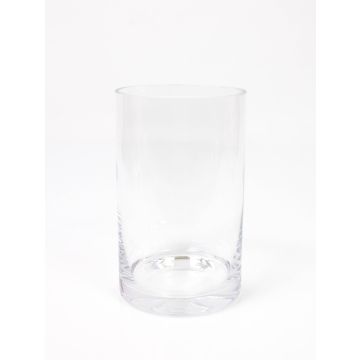 Vase cylindrique / Photophore en verre SANSA EARTH, transparent, 19,5cm, Ø12cm