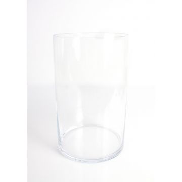 Vase cylindrique / Vase en verre SANSA EARTH, transparent, 30cm, Ø18,5cm
