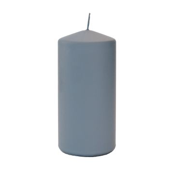 Bougie votive LYCANTHIA, Frosted Pastel, gris, 15cm, Ø7cm, 63h