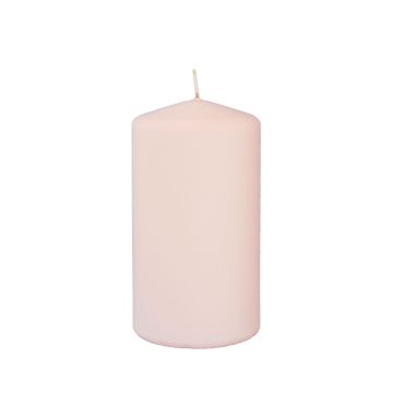 Bougie votive LYCANTHIA, Frosted Pastel, nude, 13cm, Ø7cm, 52h