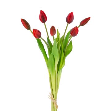 Bouquet artificiel de tulipes LONA, rouge, 45cm, Ø20cm