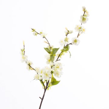Branche décorative de cerisier en fleurs VALESKA, blanc, 85cm