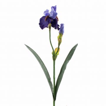 Iris en tissu ALYSSA, bleu, 70cm, Ø13cm