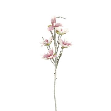 Magnolia artificiel NEYLA, crossdoor, blanc-rose, 100cm, Ø12-14cm