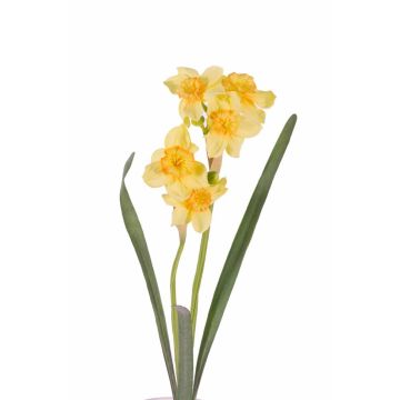 Fleur artificielle narcisse NEELA, jaune, 50cm, Ø6cm