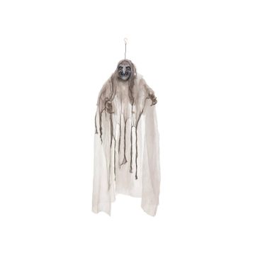 Figurine décorative d'Halloween fantôme sorcière BELLATRIX avec fonction sonore et mouvement, LED, 170cm