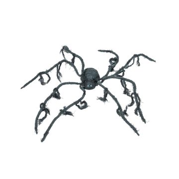 Araignée décorative d'Halloween TARANTULLA, noire, fonction de mouvement, LED, 110x110cm